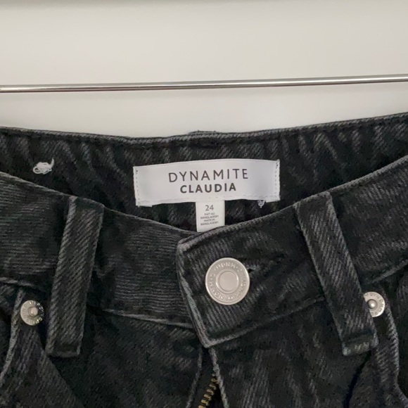 Dynamite cropped Claudia black high rise jeans - Picture 2 of 4